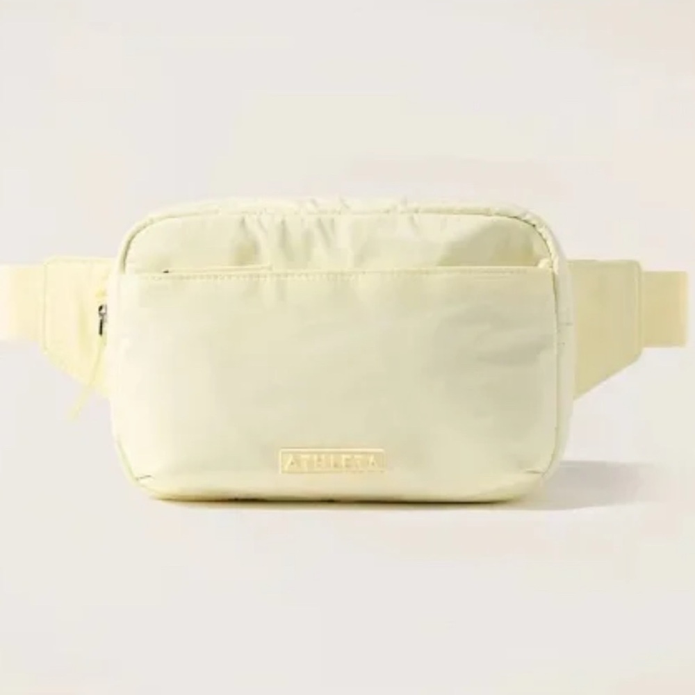 NWT Athleta Butter Yellow Belt Bag Crossbody
